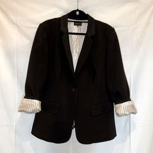 1.state One Button Crepe Blazer